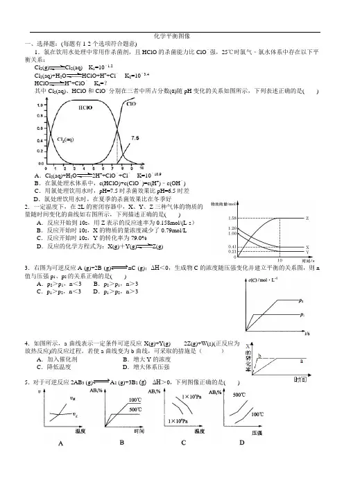 化学平衡图像(习题精练含解析)