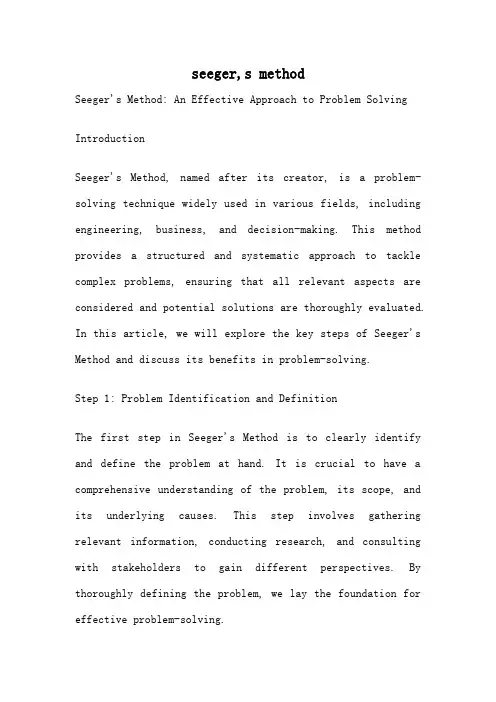 seeger,s method