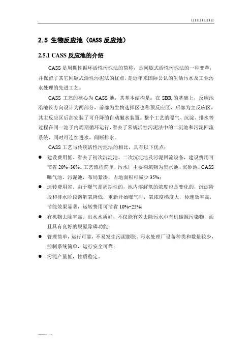CASS池设计计算