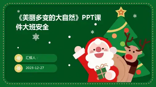 《美丽多变的大自然》PPT课件大班安全