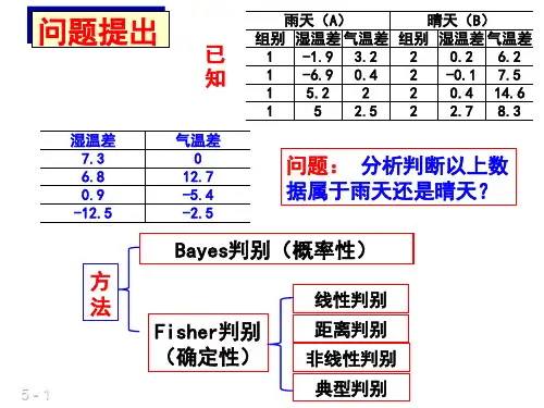 第6章判别分析(王斌会)