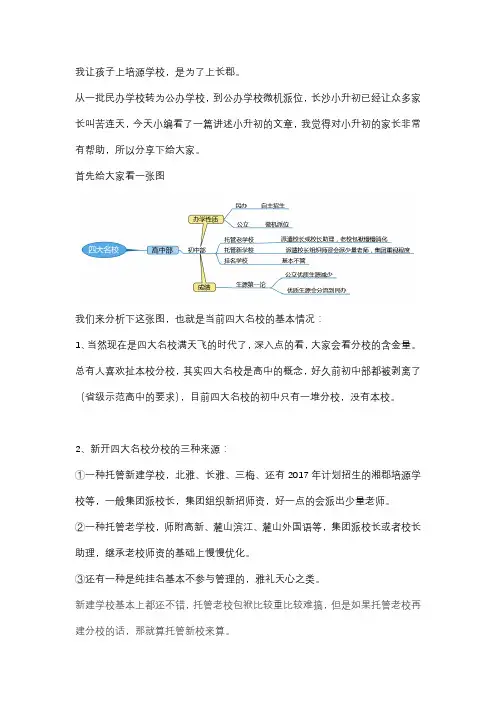 长沙四大名校择校篇