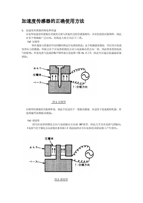加速度传感器的正确使用方法