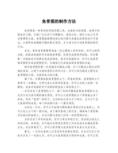 鱼骨图的制作方法