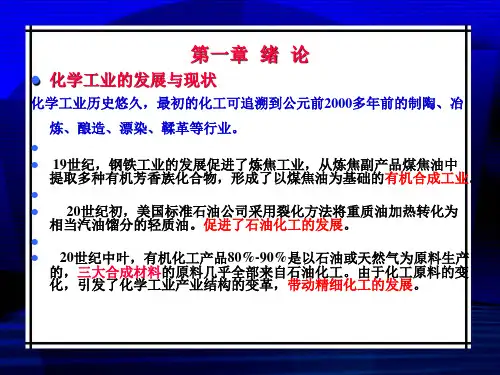 01 《精细化工概论》PPT 第一章 绪论