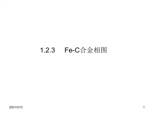 1-2-3铁碳合金相图PPT课件