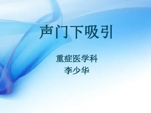 声门下吸引-文档资料