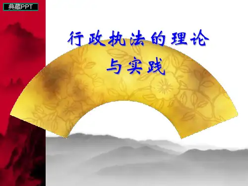 行政执法的理论与实践课件