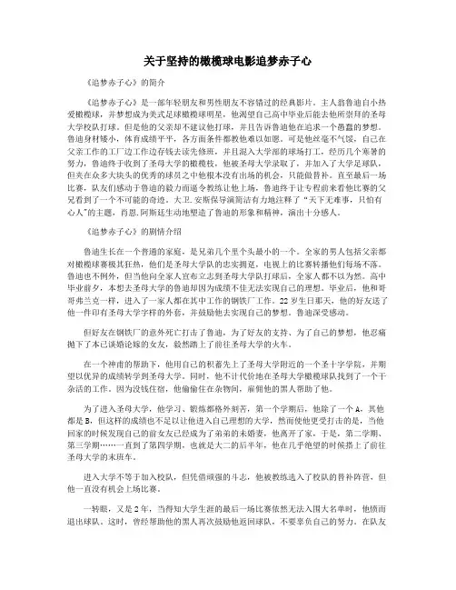 关于坚持的橄榄球电影追梦赤子心