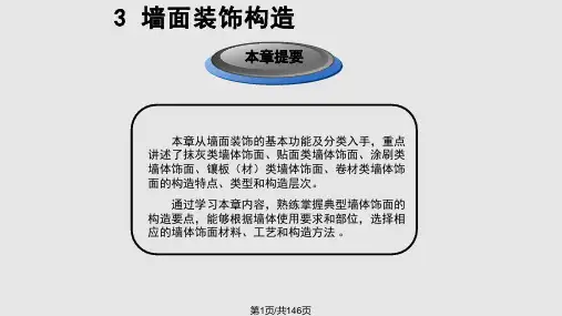 建筑装饰构造墙面装饰构造PPT课件