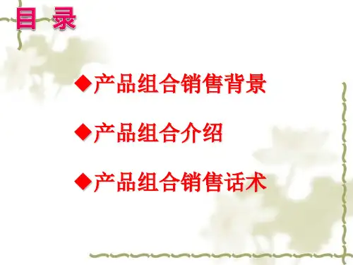 聚宝盆产品组合培训