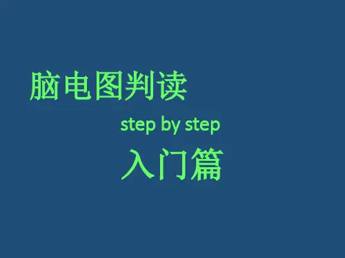 脑电图判读入门篇PPT课件