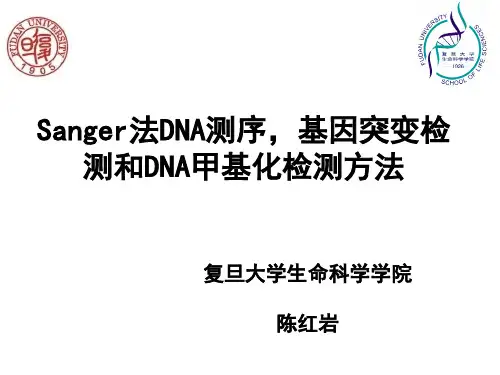 4-25 陈红岩 DNA测序及突变检测