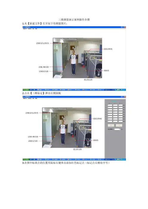 三维测量演示案例操作步骤