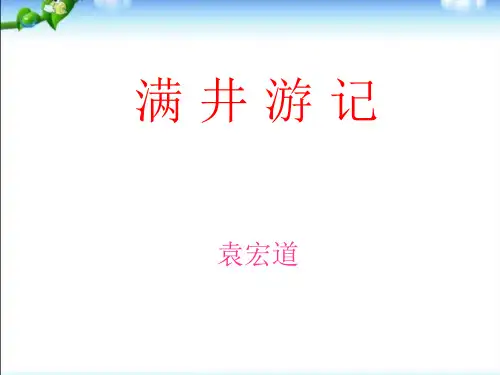 《满井游记》优秀复习ppt课件