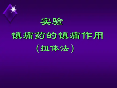 镇痛药实验