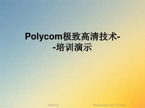 Polycom极致高清技术培训演示