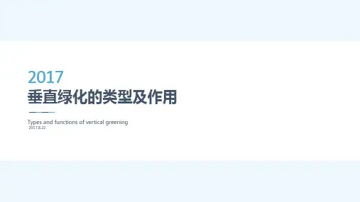 垂直绿化的类型及作用
