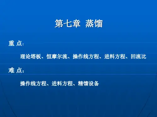 蒸馏ppt课件-PPT文档资料83页