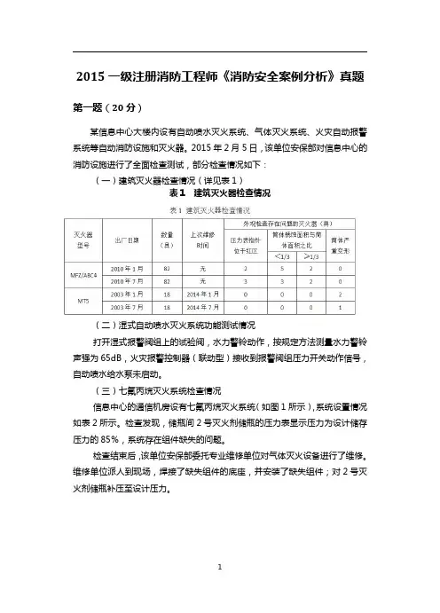 2015一级注册消防工程师案例真题及答案(2018.3.15) - 副本(7)