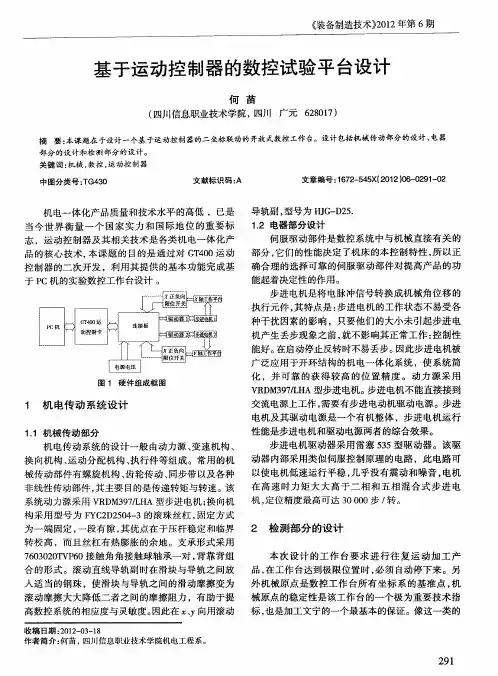基于运动控制器的数控试验平台设计