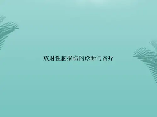 【优秀文档】放射性脑损伤的诊断与治疗PPT资料