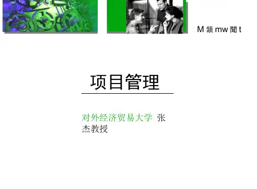 对外经济贸易大学-项目管理