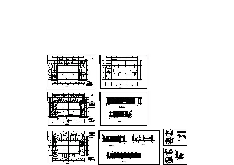 学校食堂建筑施工cad设计方案详图
