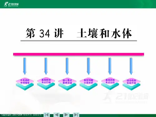 第三十四讲 土壤和水体课件