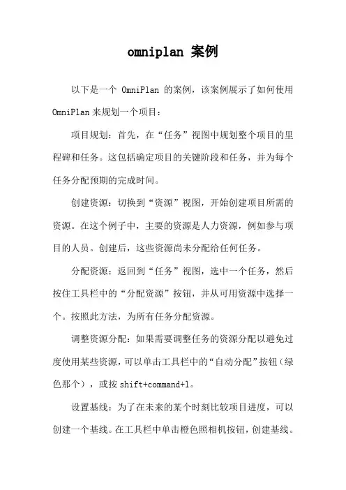 omniplan 案例