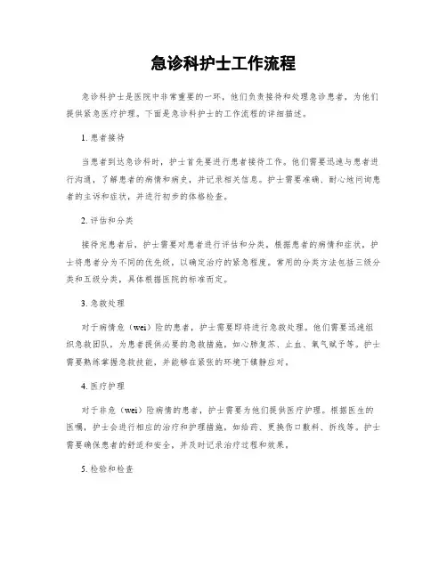 急诊科护士工作流程