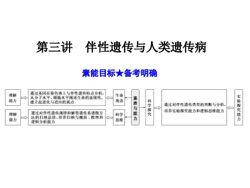 2022年高考生物一轮复习 伴性遗传与人类遗传病