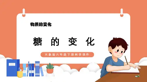 大象版六年级科学糖的变化课件