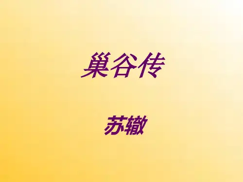 《巢谷传》