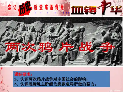 人教版必修中外历史纲要上第16课  两次鸦片战争(共31张PPT)