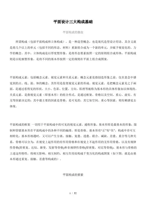 平面设计三大构成基础