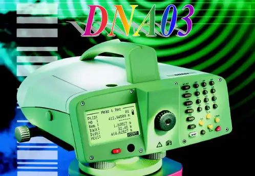 DNA03电子水准仪操作手册