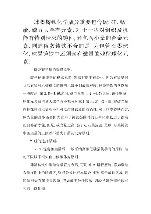 球墨铸铁化学成分