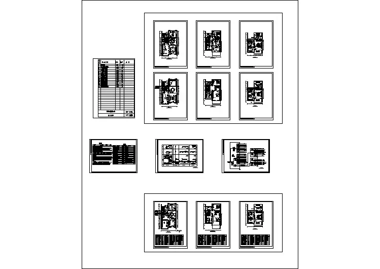 某地区别墅电气2设计cad施工图纸