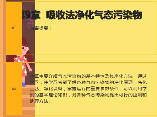 吸收法净化气体污染物
