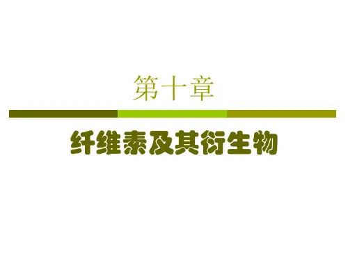 第十章 纤维素及其衍生物