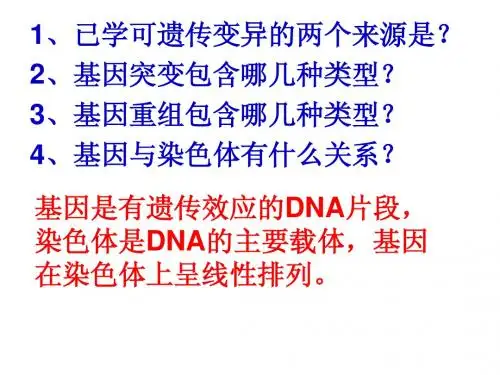 染色体变异1