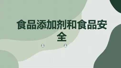 食品添加剂和食品安全