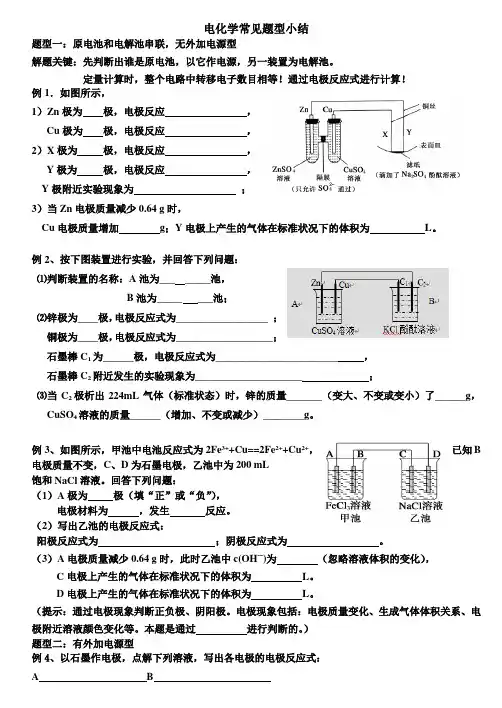 电化学典型题