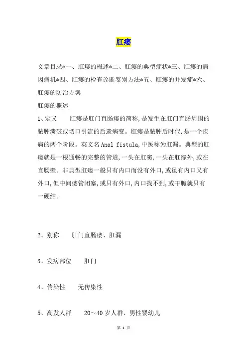 肛瘘