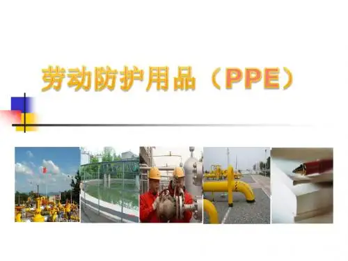 劳动防护用品(PPE)知识培训课件