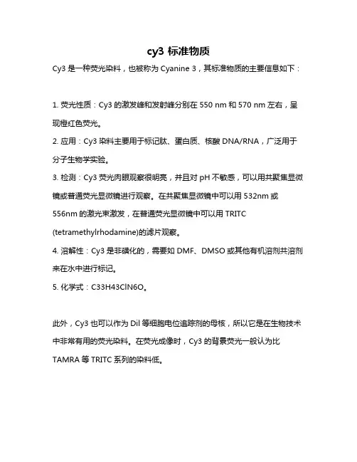 cy3 标准物质
