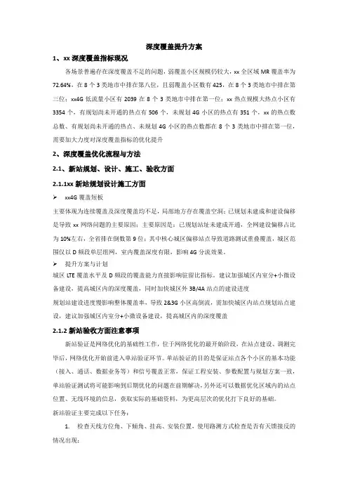 LTE深度覆盖提升方案