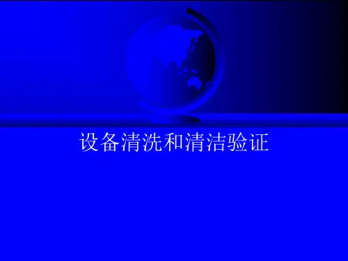清洗验证