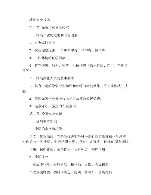油漆安全技术